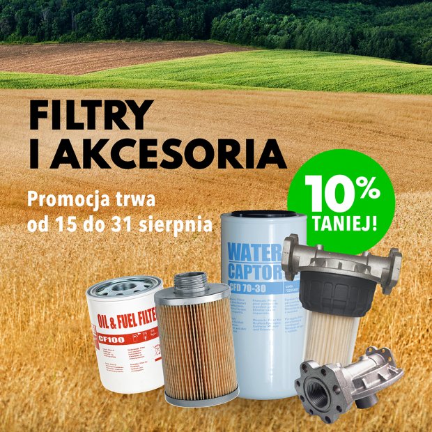 10% zniżki na filtry i akcesoria!