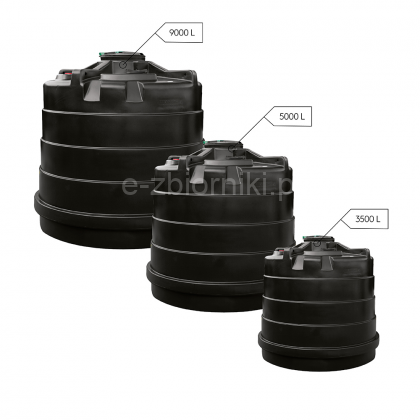 Above ground rainwater tanks with pump - vertical