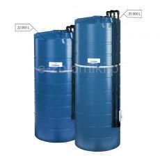 Double skin large storage tanks for AdBlue® with 2" filling line and telemetry option