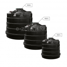 Above ground rainwater tanks with pump - vertical