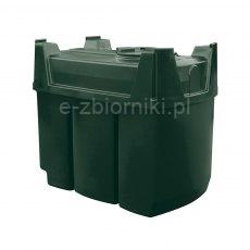 Double skin tank, 600 l., horizontal