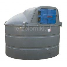 DESO Diesel 5000l. tank with digital flowmeter, glass filter and hose reel