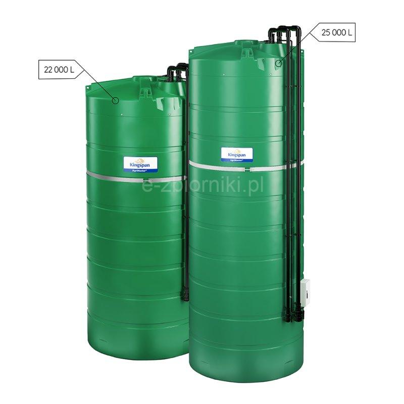 Double skin liquid fertilizer storage tanks with 2