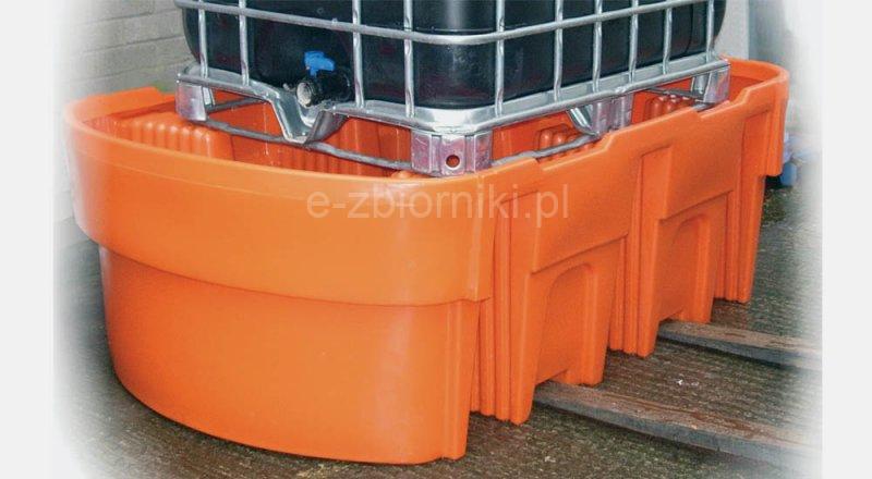 Bounded pallet, orange, capacity 1050 l.